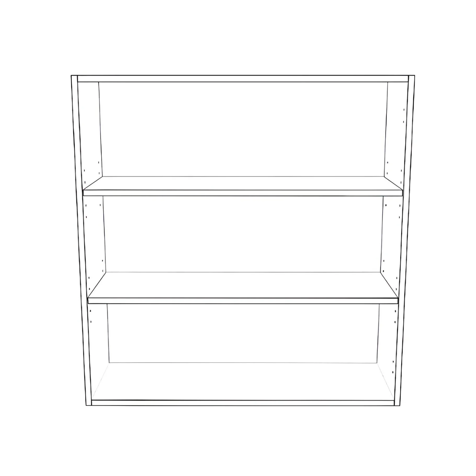 35" Wide x 36" High Wall Cabinet - Thermofoil Doors - Image 2