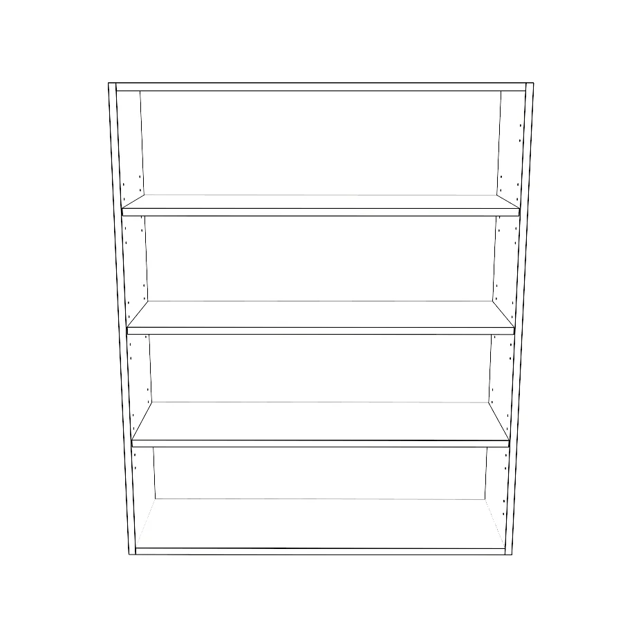35" Wide x 42" High Wall Cabinet - Painted Doors - Image 2