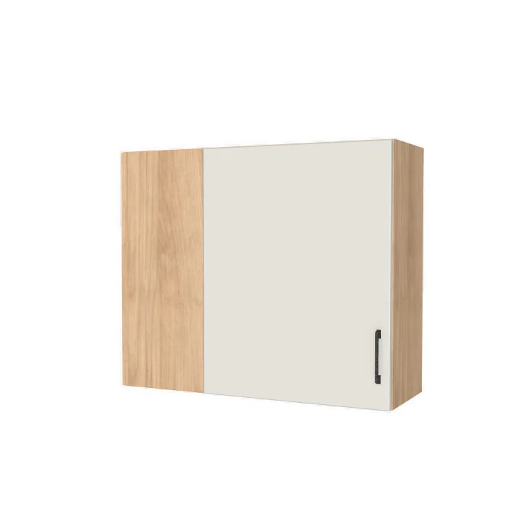 36" Wide 30" High Blind Corner Wall Cabinet - Door on Right/Left Side - (Hardrock Maple Melamine Boxes - Flat Panel Doors)
