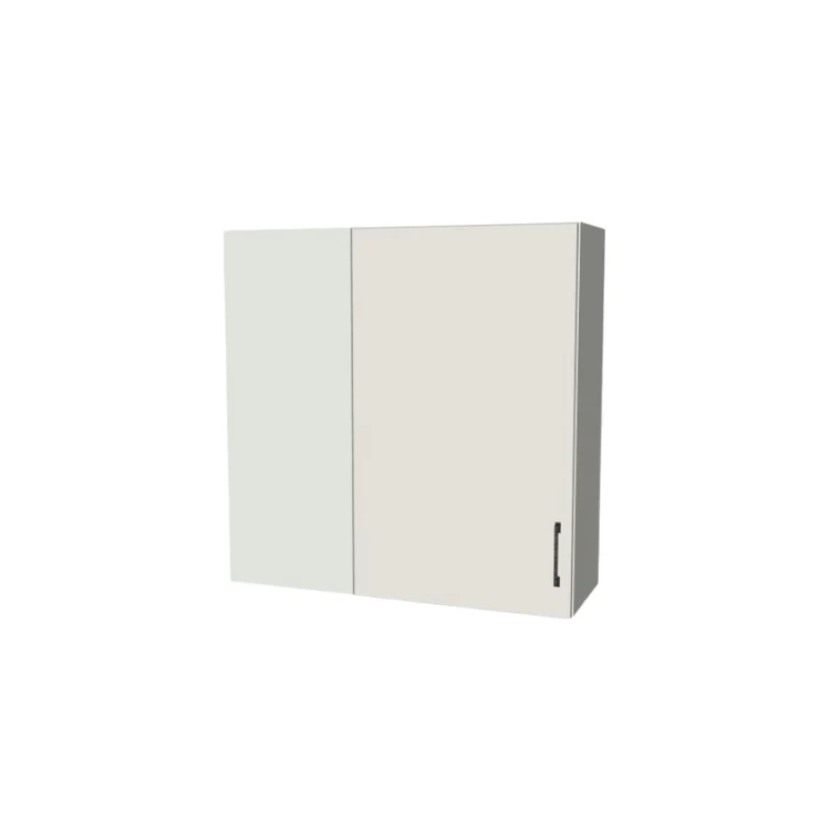 36" Wide 36" High Blind Corner Wall Cabinet - Door on Right/Left Side - (White Melamine Boxes - Flat Panel Doors)
