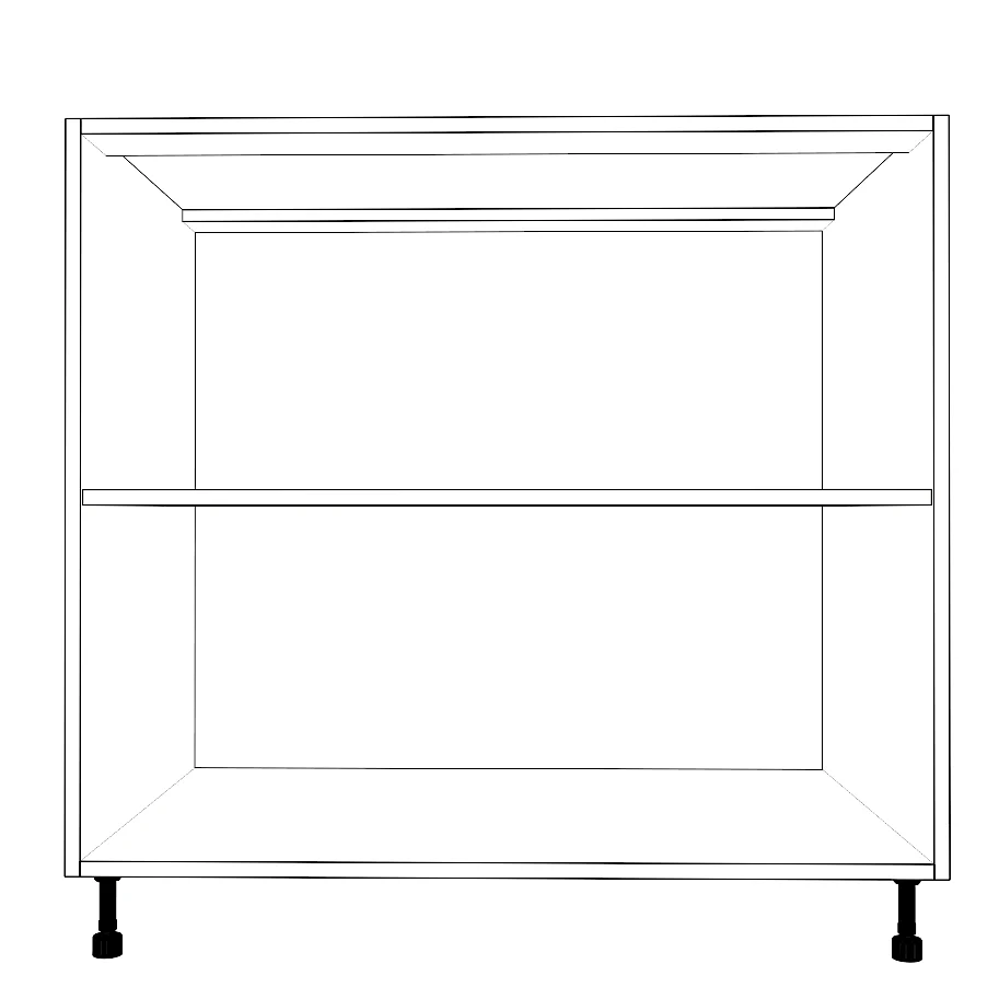 36" Wide Base Cabinet - Thermofoil Doors - Image 2