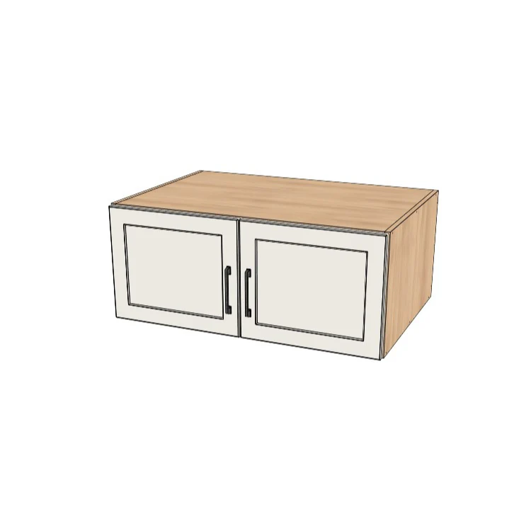 36" Wide x 15" High x 24" Deep Fridge/Stove Cabinet - (Hardrock Maple Melamine Boxes - Painted Doors)