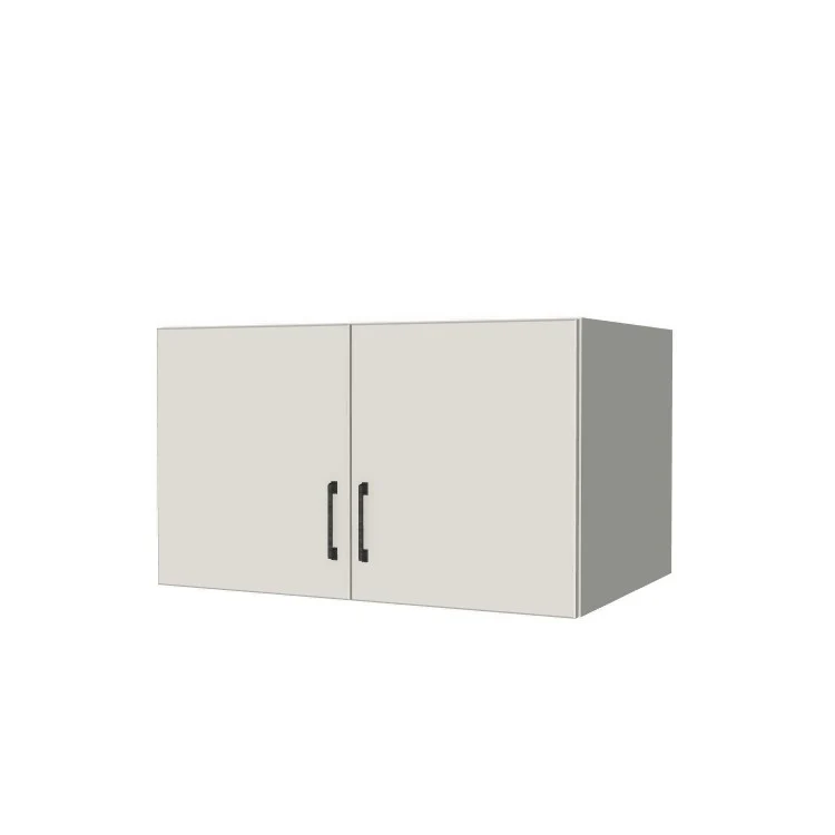 36" Wide x 21" High x 24" Deep Fridge/Stove Cabinet - (White Melamine Boxes - Flat Panel Doors)