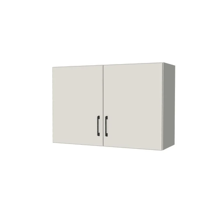 36" Wide x 24" High Fridge/Stove Cabinet - (White Melamine Boxes - Flat Panel Doors)