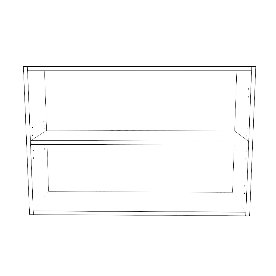 36" Wide x 24" High Wall Cabinet - Thermofoil Doors - Image 2