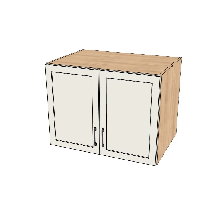 36" Wide x 27" High x 24" Deep Fridge/Stove Cabinet - (Hardrock Maple Melamine Boxes - Painted Doors)