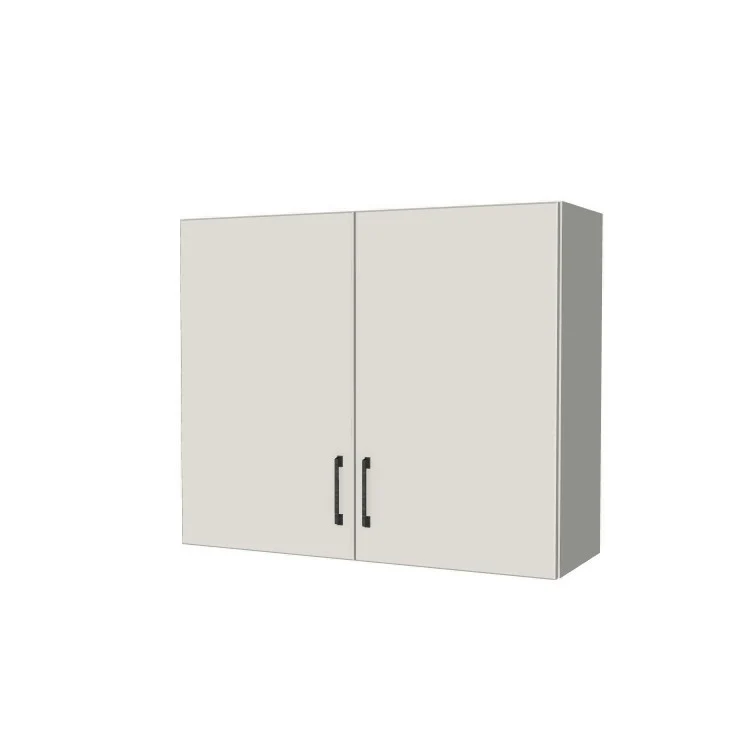 36" Wide x 30" High Fridge/Stove Cabinet - (White Melamine Boxes - Flat Panel Doors)
