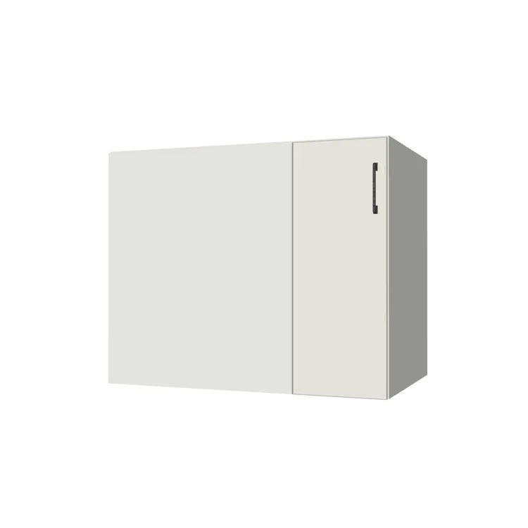 38" Blind Corner Base Cabinet - Door on Right/Left Side - (White Melamine Boxes - Flat Panel Doors) - Image 2