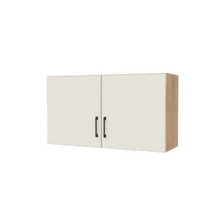 38" Wide x 21" High Fridge/Stove Cabinet - (Hardrock Maple Melamine Boxes - Flat Panel Doors)