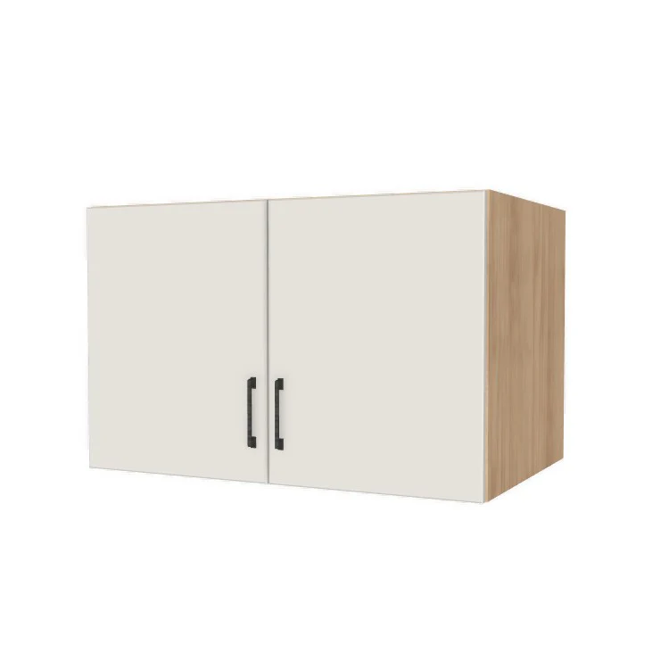 38" Wide x 24" High x 24" Deep Fridge/Stove Cabinet - (Hardrock Maple Melamine Boxes - Flat Panel Doors)