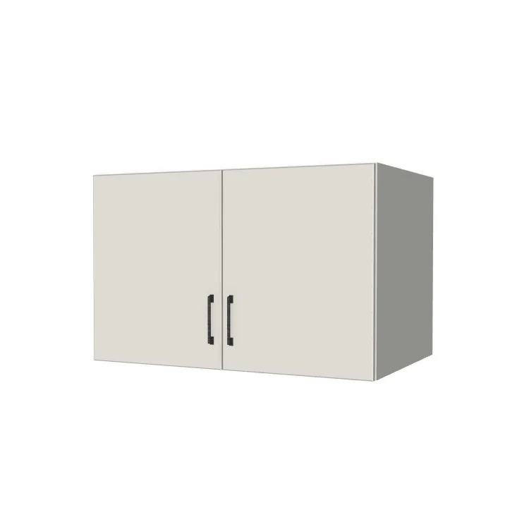 38" Wide x 24" High x 24" Deep Fridge/Stove Cabinet - (White Melamine Boxes - Flat Panel Doors)