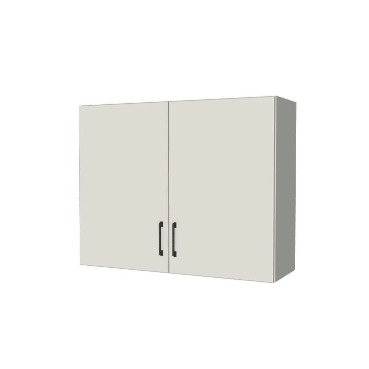 38" Wide x 30" High Fridge/Stove Cabinet - (White Melamine Boxes - Flat Panel Doors)