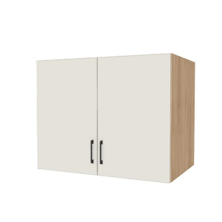 38" Wide x 30" High x 24" Deep Fridge/Stove Cabinet - (Hardrock Maple Melamine Boxes - Flat Panel Doors)