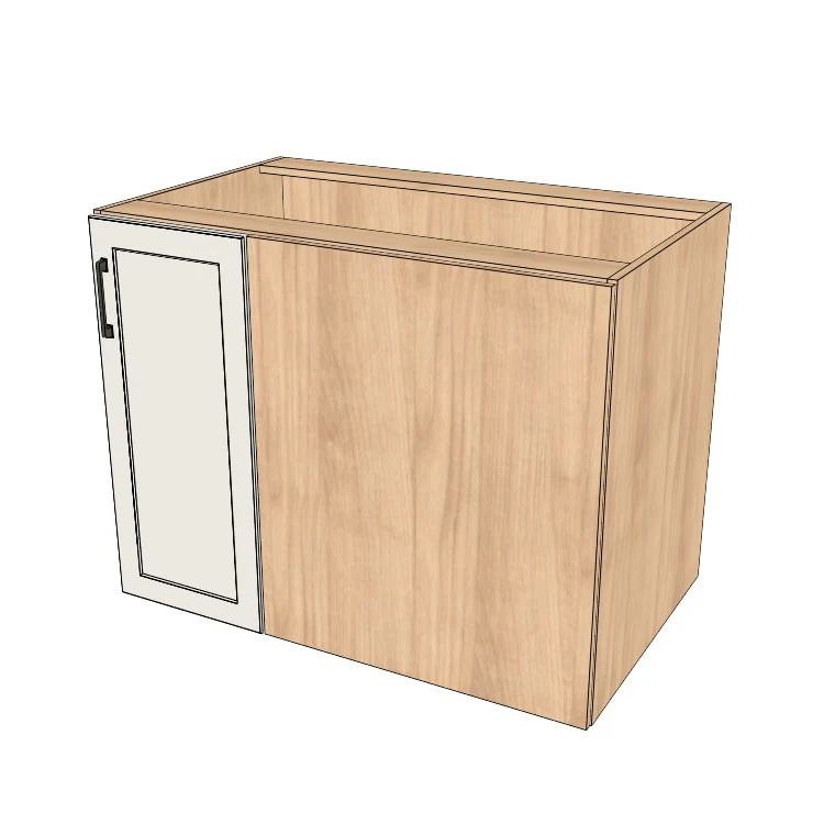 40" Blind Corner Base Cabinet - Door on Right/Left Side - (Ply Wood Boxes - Thermofoil Doors)