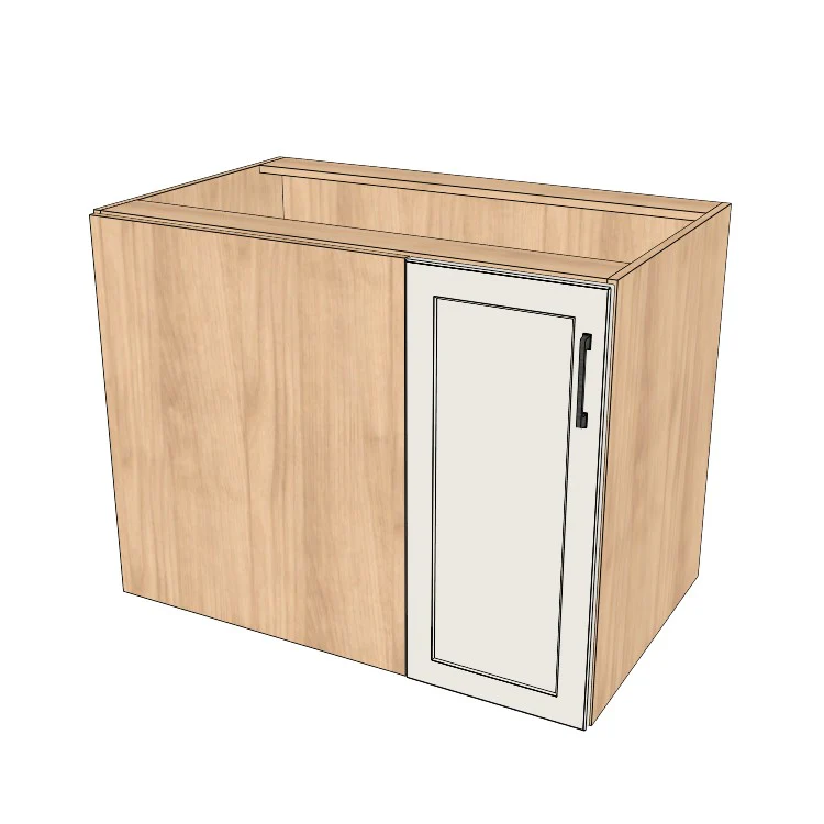 40" Blind Corner Base Cabinet - Door on Right/Left Side - (Ply Wood Boxes - Thermofoil Doors) - Image 2