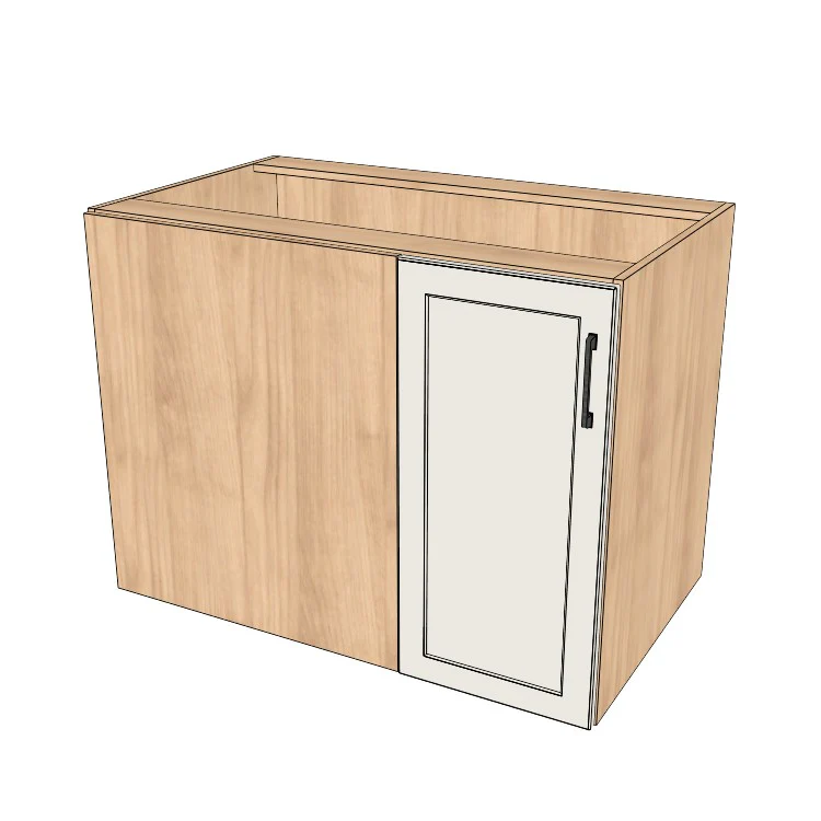 41" Blind Corner Base Cabinet - Door on Right/Left Side - (Ply Wood Boxes - Thermofoil Doors) - Image 2