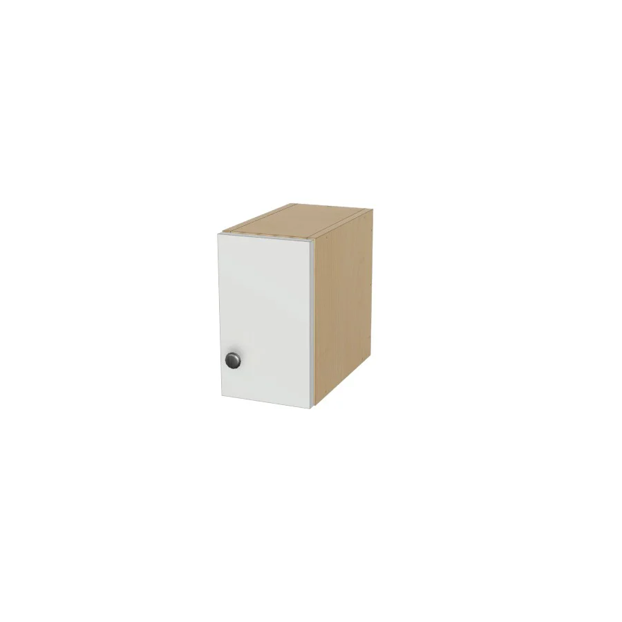 7" Wide x 12" High Wall Cabinet - (Hardrock Maple Boxes - Flat Panel Doors)