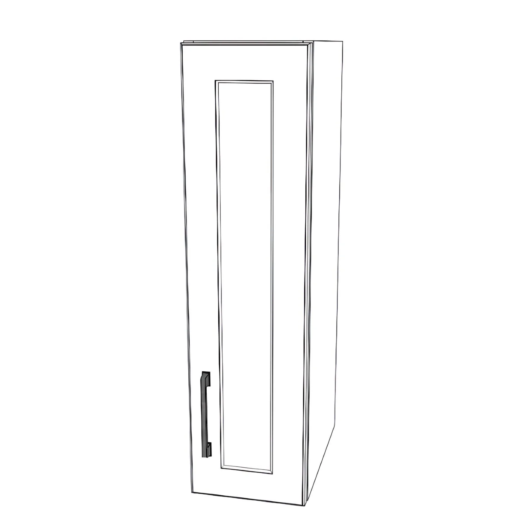 7" Wide x 30" High Wall Cabinet - Thermofoil Doors