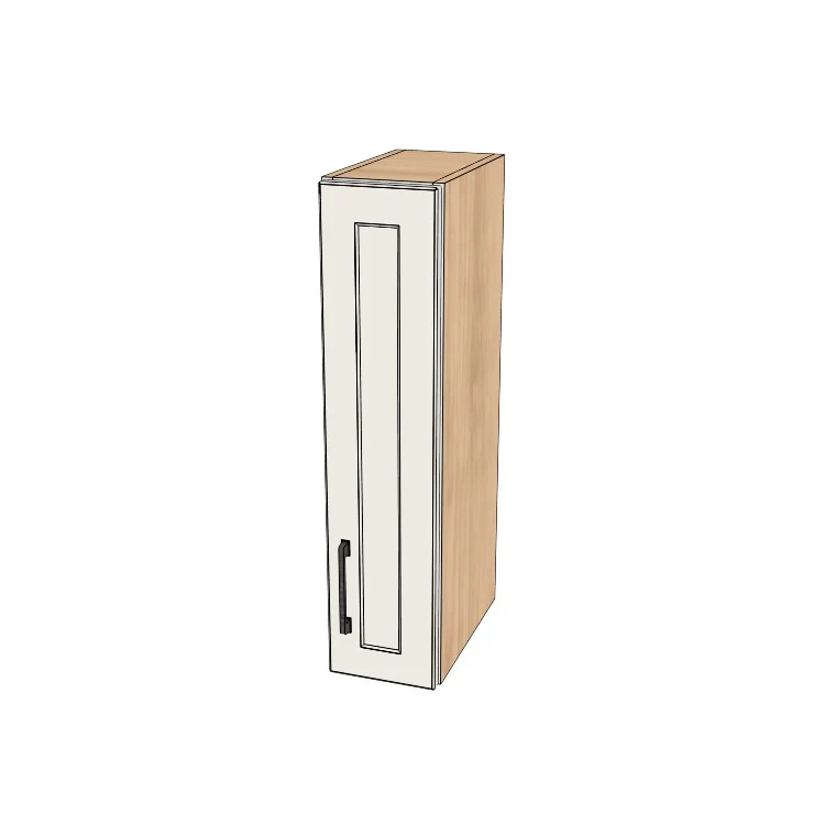 7" Wide x 30" High Wall Cabinet - (Hardrock Maple Melamine Boxes - Thermofoil Doors)