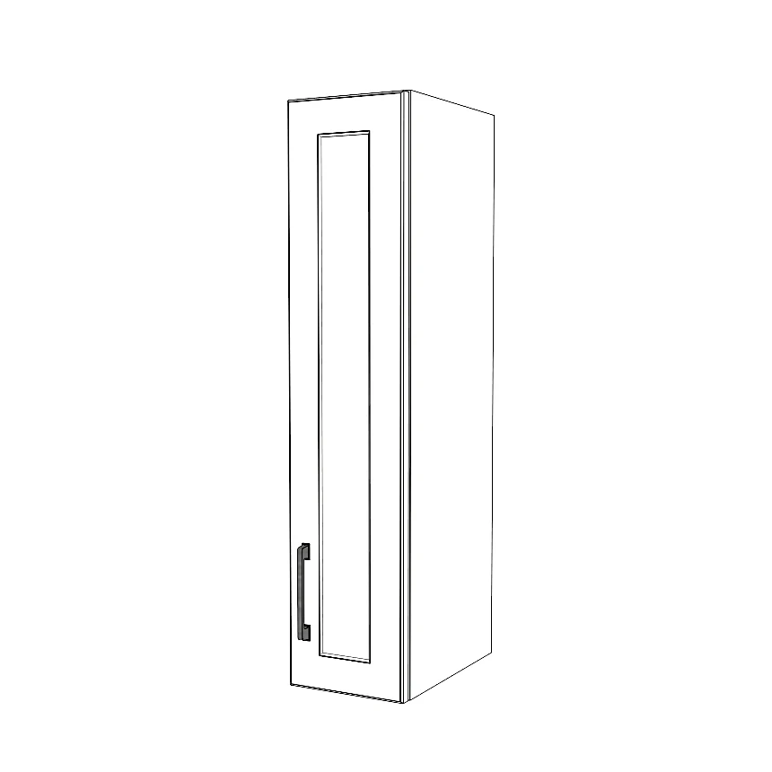 7" Wide x 36" High Wall Cabinet - Painted Doors