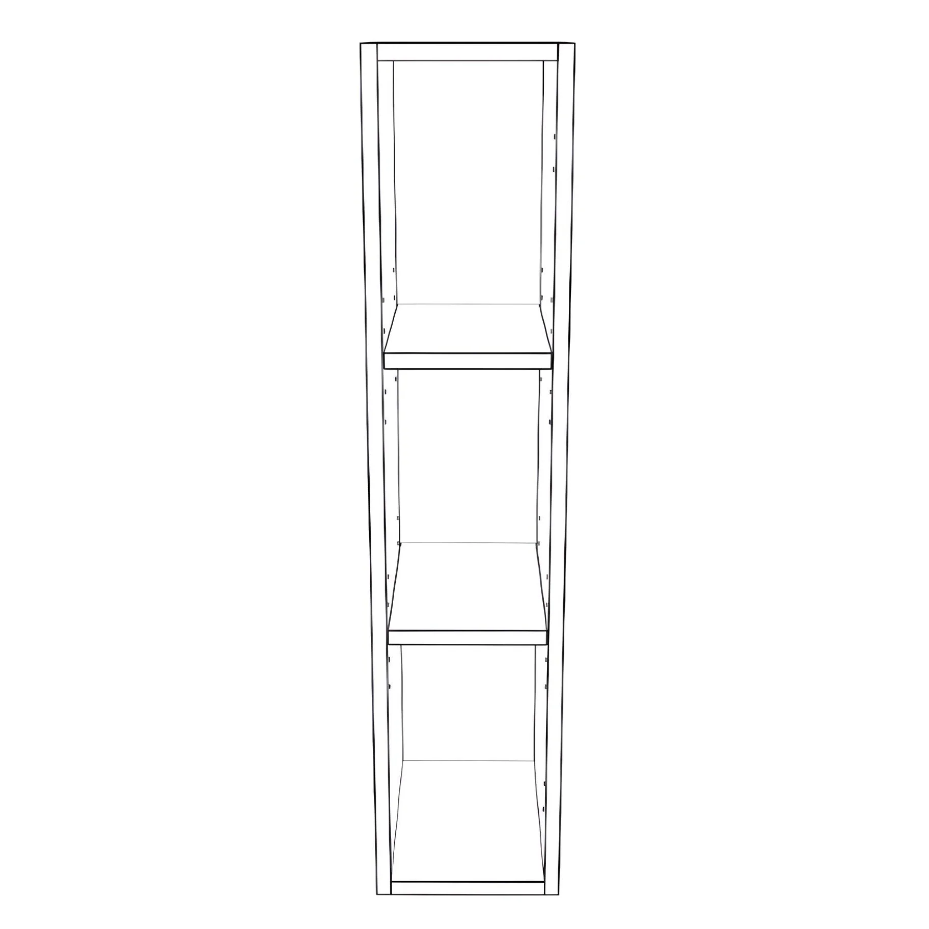 7" Wide x 36" High Wall Cabinet - Painted Doors - Image 2