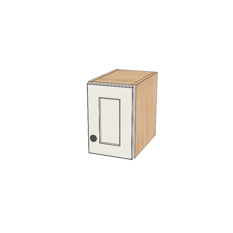 8" Wide x 12" High Wall Cabinet - (Hardrock Maple Boxes - Thermofoil Doors)
