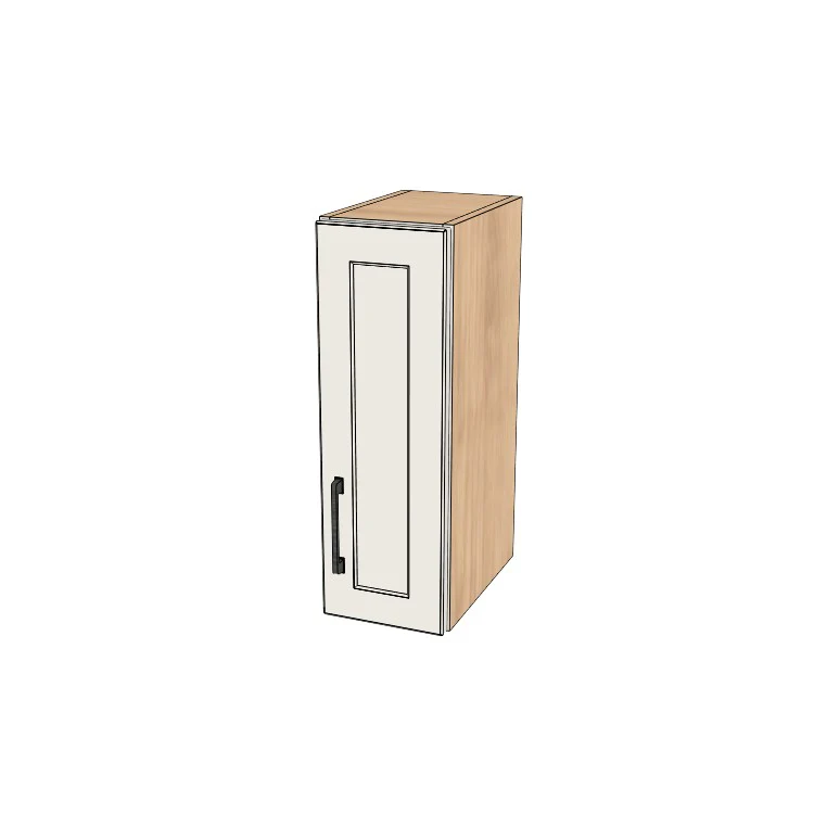 8" Wide x 24" High Wall Cabinet - (Hardrock Maple Melamine Boxes - Thermofoil Doors)