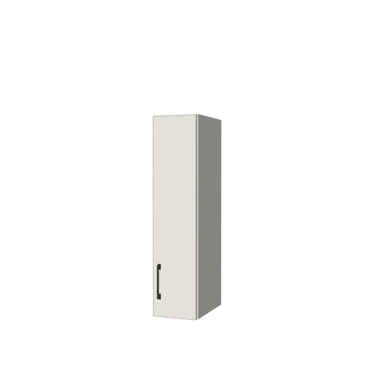 8" Wide x 34" High Wall Cabinet - (White Melamine Boxes - Flat Panel Doors)