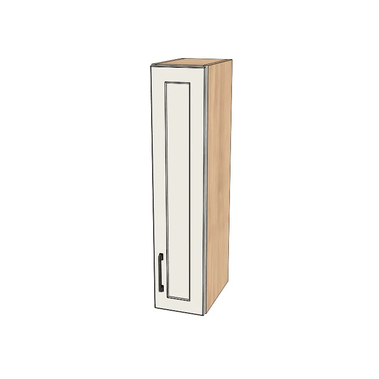 8" Wide x 36" High Wall Cabinet - (Hardrock Maple Melamine Boxes - Thermofoil Doors)