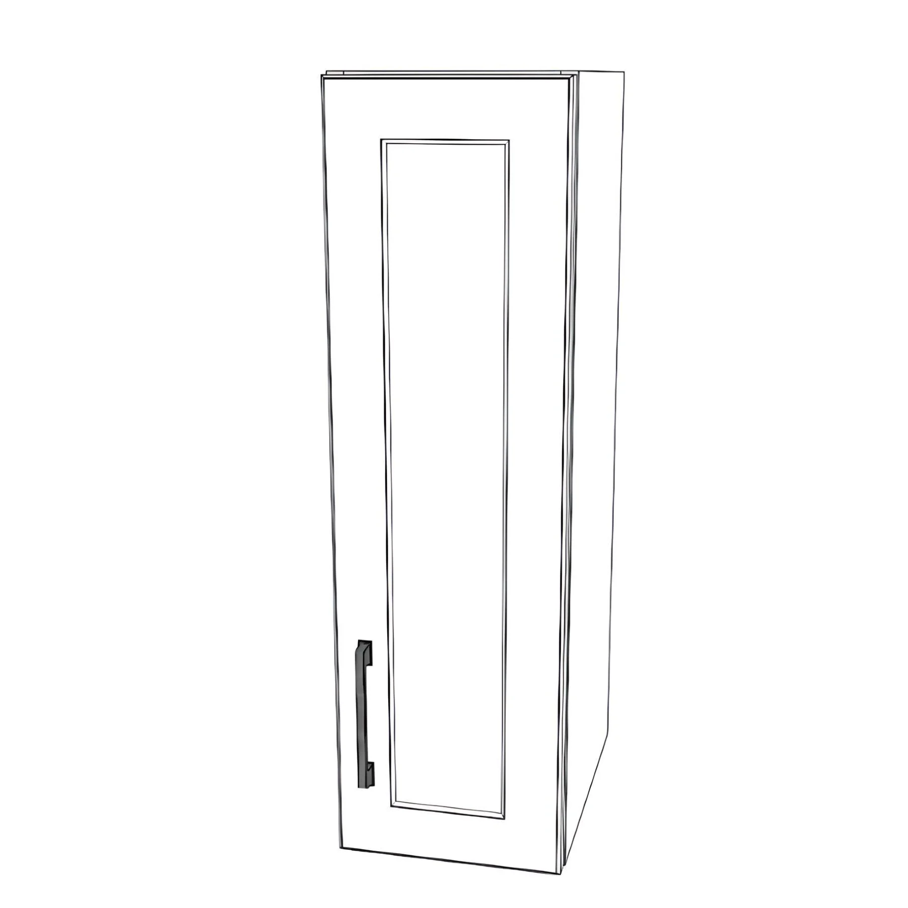 9" Wide x 30" High Wall Cabinet - Painted Doors