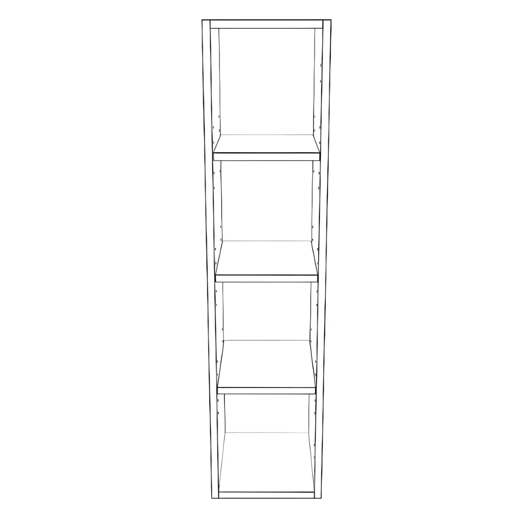 9" Wide x 42" High Wall Cabinet - Thermofoil Doors - Image 2