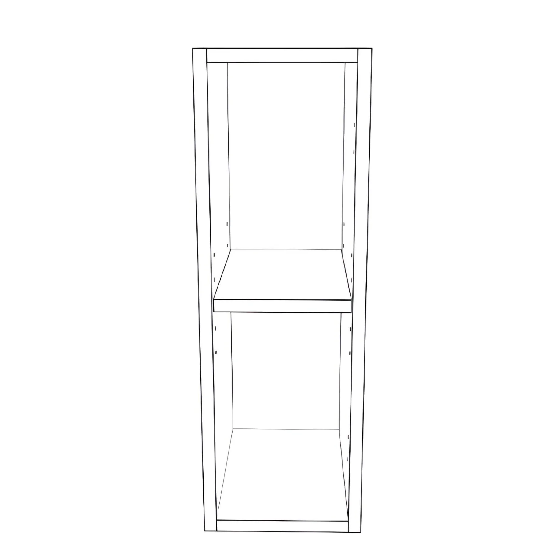 7" Wide x 24" High Wall Cabinet - Thermofoil Doors - Image 2