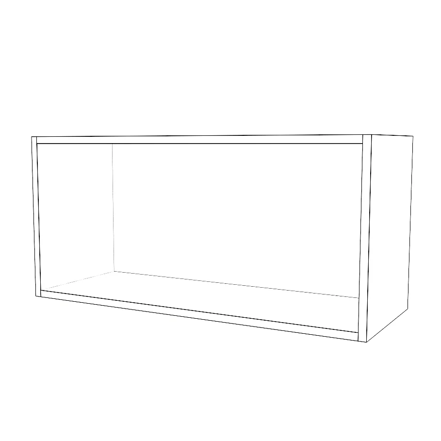 32" Wide x 15" High Fridge Cabinet - Painted Doors - Image 2