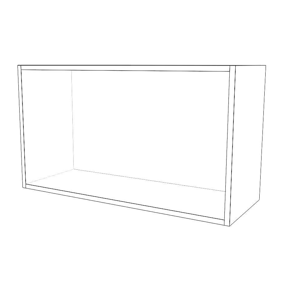 32" Wide x 18" High Fridge Cabinet - Painted Doors - Image 2