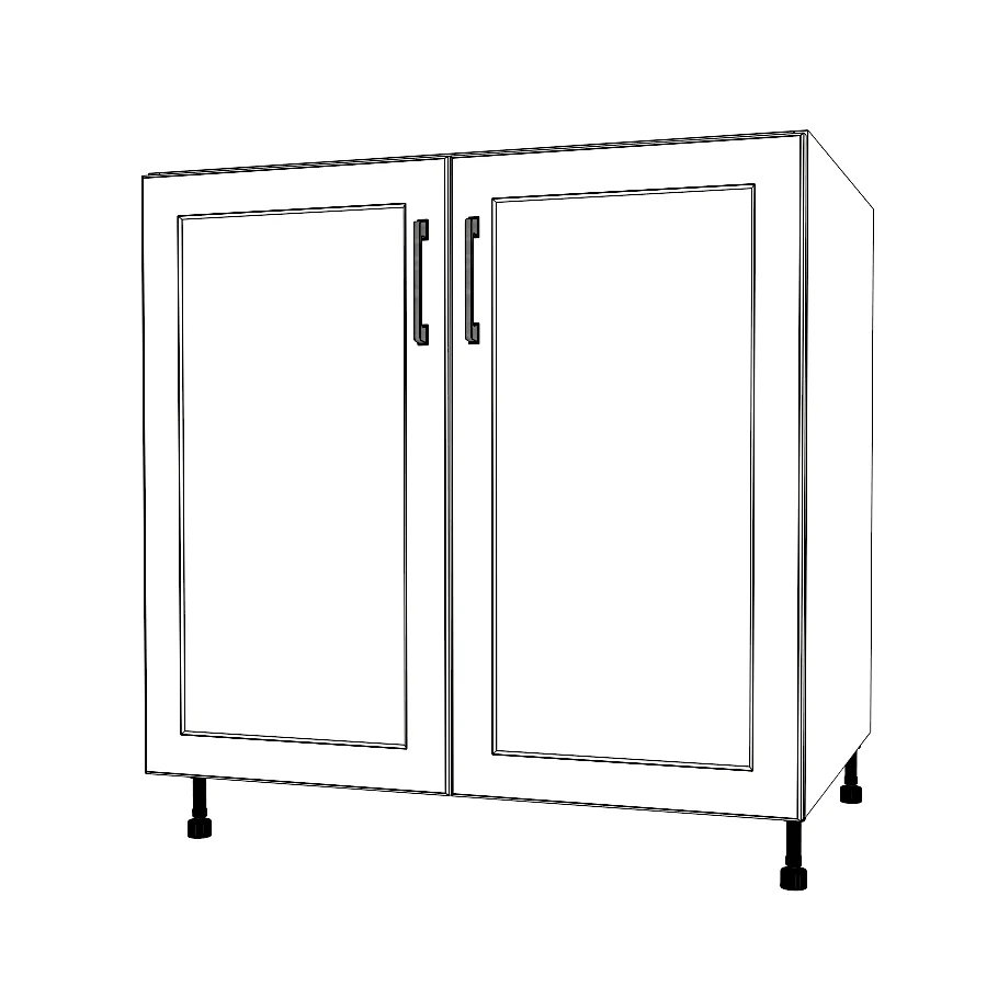 34" Wide Base Cabinet - Painted Doors