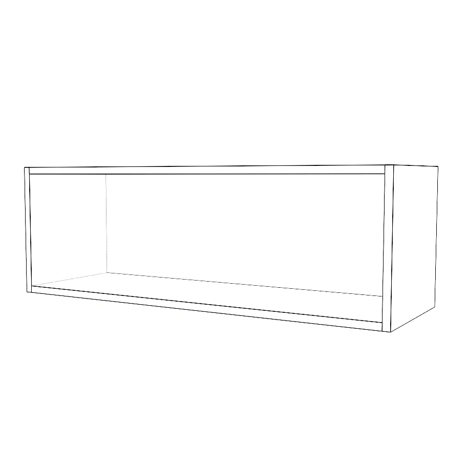 36" Wide x 12" High Stove Cabinet - Painted Doors - Image 2