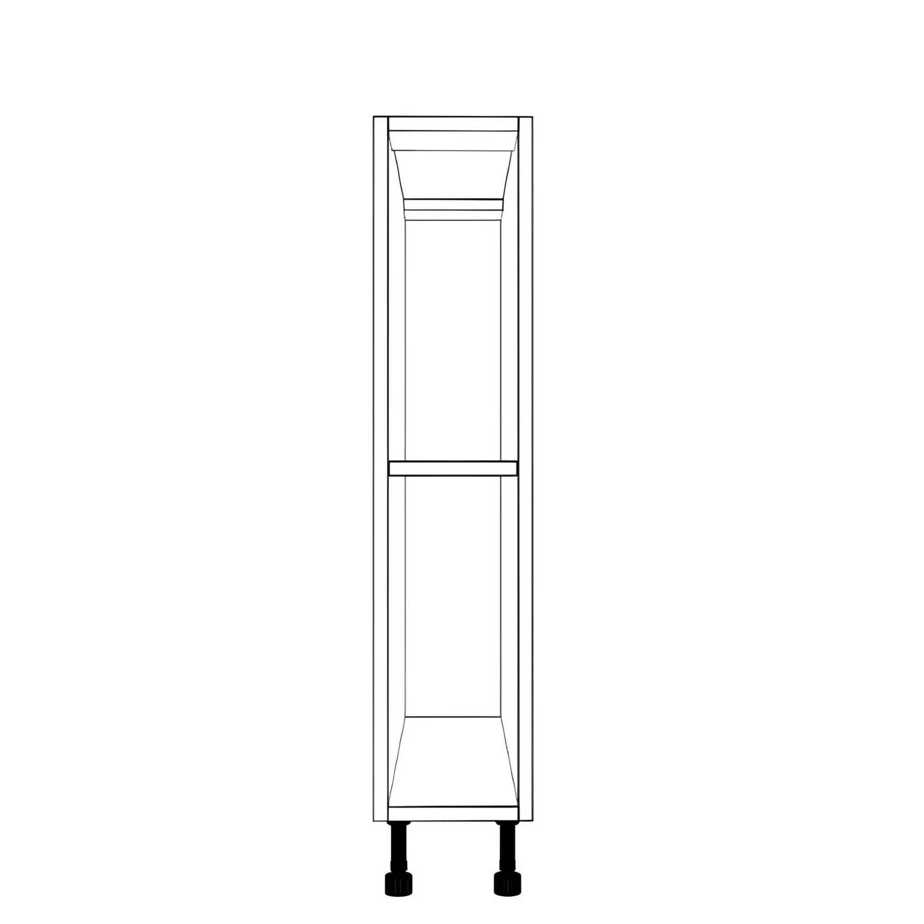7" Wide Base Cabinet - Thermofoil Doors - Image 2