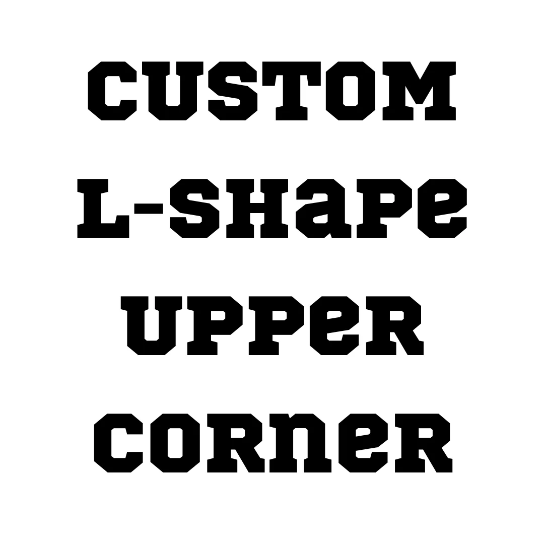 CUSTOM - L- Shape Upper Corner Cabinet - Thermofoil Doors