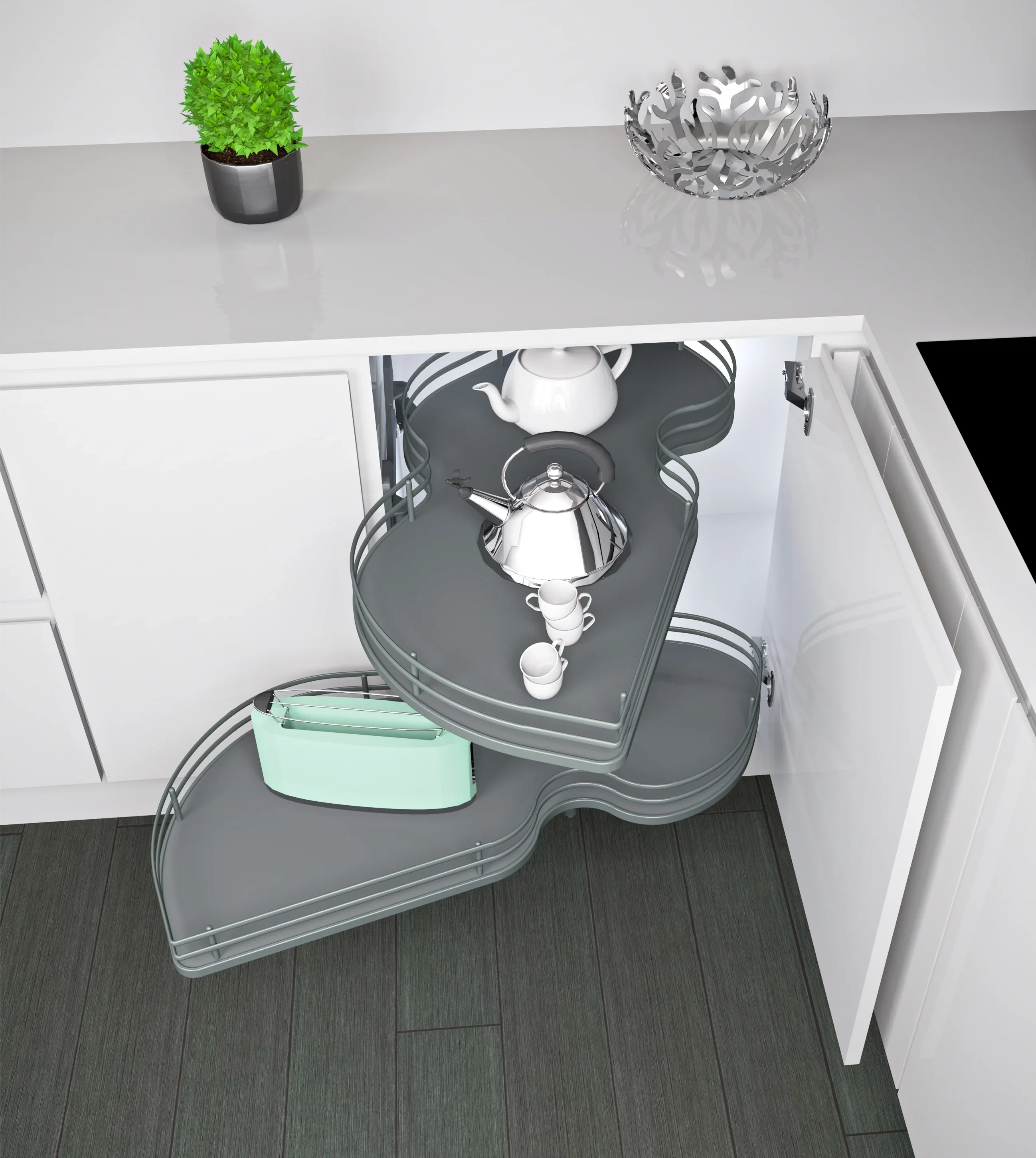 INOXA COMBI Peanut Shape Blind Corner - (XCB) - Image 4