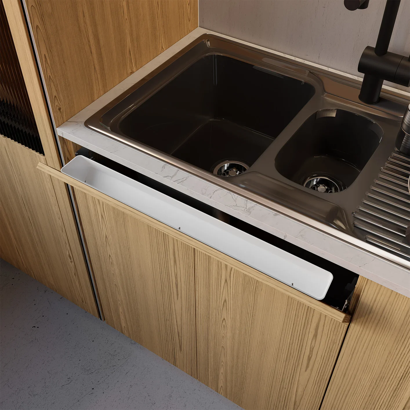 Sink Cabinet Tip Out Tray - 30" Wide - Image 3
